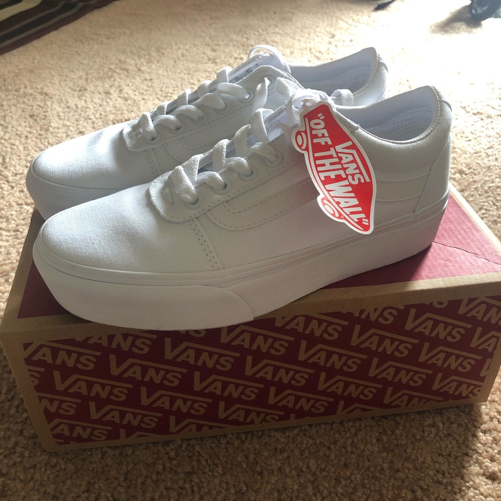 New White Vans Sneakers
